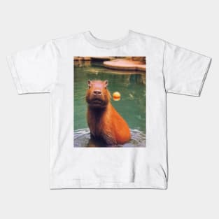 Capybara Onsen Kids T-Shirt